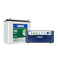 Luminous Eco Volt + 1050 with Shakti Charge SC18060 150Ah Tall Tubular Battery (White and Blue)